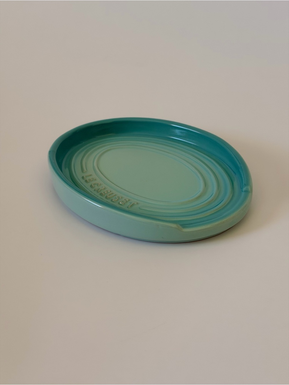 Le Creuset Ceramic Spoon Rest - Caribbean Blue